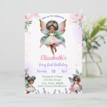 Nacimiento de Black First Fairy Whimsical