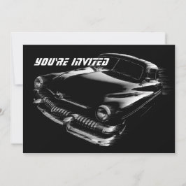 Invitación Nacimiento de Black Flash Car