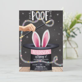 Invitación Nacimiento de Black Magic Show