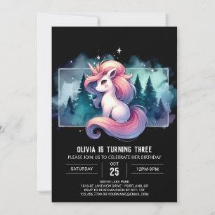 Invitación Nacimiento de Caballo Pequeño y Soñado