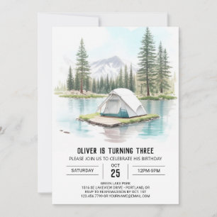 Invitación Nacimiento de descubrimiento de la naturaleza infa