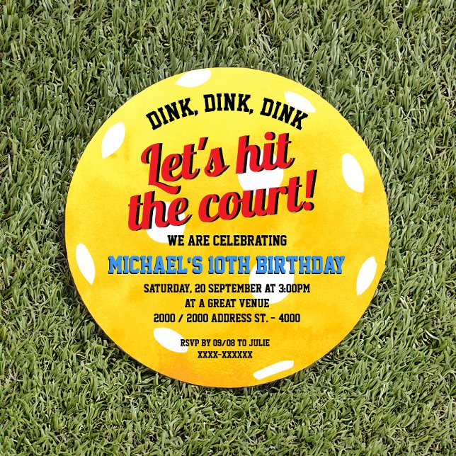 Invitación Nacimiento de Dink Dink Pickleball (Subido por el creador)