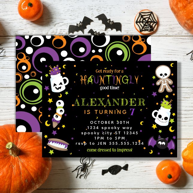 Invitación Nacimiento de Halloween en Black Haunting (Subido por el creador)