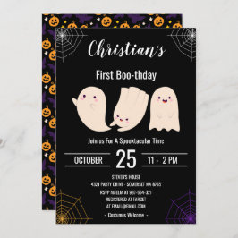 Invitación Nacimiento de Halloween, Personalizado del Primer