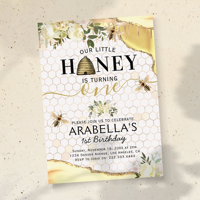 Invitación Nacimiento de la Abeja Pequeña (Subido por el creador)