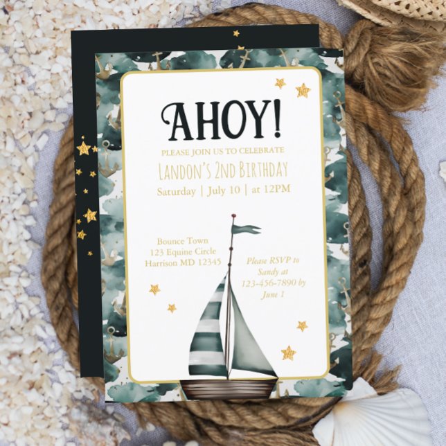 Invitación Nacimiento de la embarcación naval (Subido por el creador)