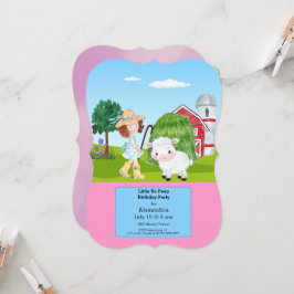 Invitación Nacimiento de la granja de heces de oveja de oveja
