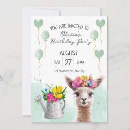 Invitación Nacimiento de la llama de la Alpaca Kid | Invitaci