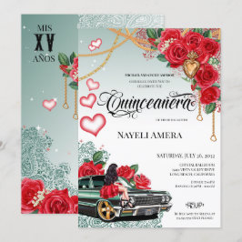 Invitación Nacimiento de la Lowrider Mexicana Quince