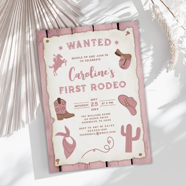 Invitación Nacimiento de la niña rosa (Subido por el creador)