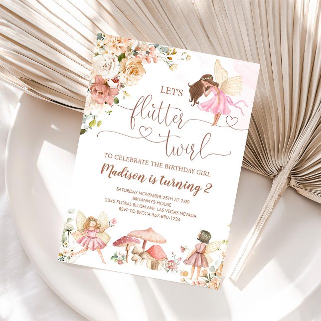 Invitación Nacimiento de la Princesa Magia Floral (Subido por el creador)