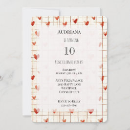 Invitación Nacimiento de las líneas del corazón de la crema r