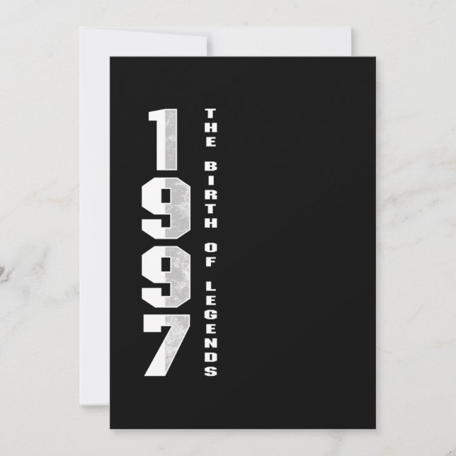Invitación Nacimiento de leyendas 1997 23.ª Regalo de cumplea (Anverso)