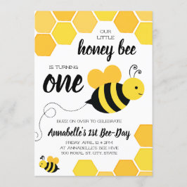 Invitación Nacimiento de los Chicas de Honey Bee