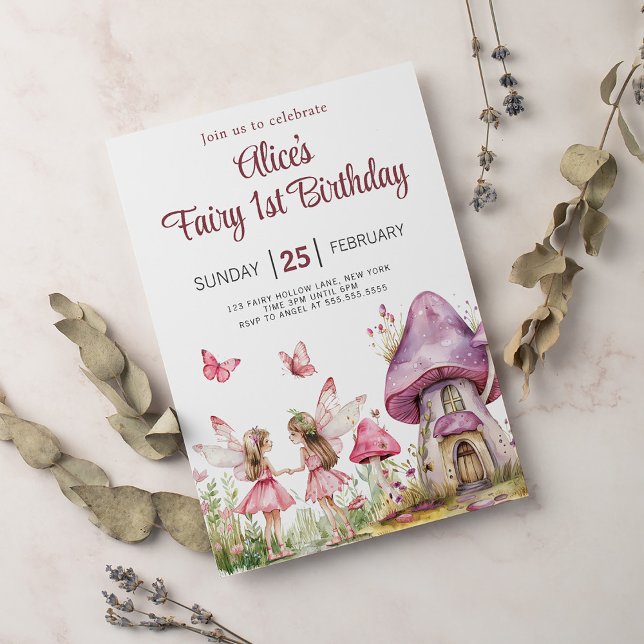 Invitación Nacimiento de los Chicas de los Jardín de Flores d (Subido por el creador)