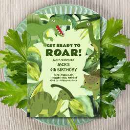 Invitación Nacimiento de los dinosaurios