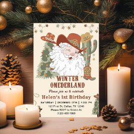 Invitación Nacimiento de los Navidades de Onederland en el Oe