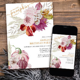 Invitación Nacimiento de los pequeños Chicas florales de cala