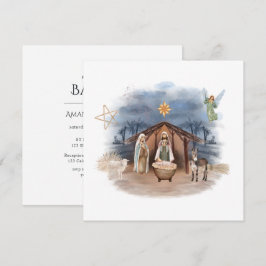 Invitación Nacimiento de Navidad religioso Jesús Cristo En
