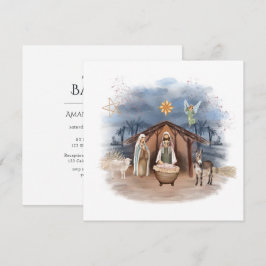 Invitación Nacimiento de Navidad religioso Jesús Cristo En