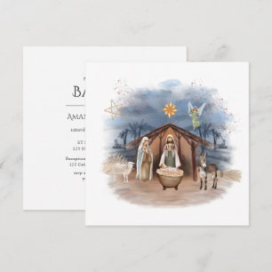 Invitación Nacimiento de Navidad religioso Jesús Cristo En