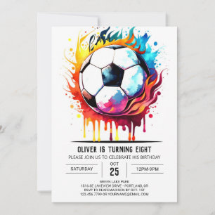 Invitación Nacimiento de niños en línea de Pastel Goal