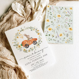 Invitación Nacimiento de Pascua Wreath de primavera