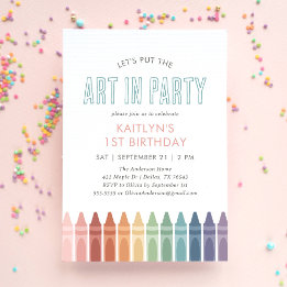 Invitación Nacimiento de una nave de arte arcoiris