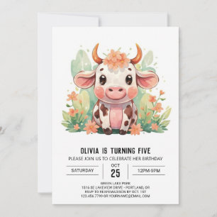 Invitación Nacimiento de vaca encantada