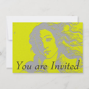 Invitación Nacimiento de Venus, Diosa, Alternativo