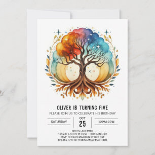 Invitación Nacimiento del árbol digital de la moda