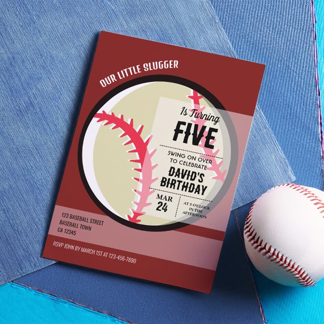 Invitación Nacimiento del beisbol moderno moderno de Guay (Subido por el creador)