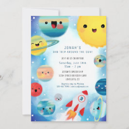 Invitación Nacimiento del buque de cohetes de planetas del es