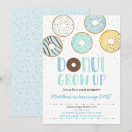 Invitación Nacimiento del niño de Donut Azul