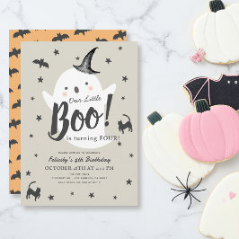 Invitación Nacimiento del niño de Halloween fantasma pequeño