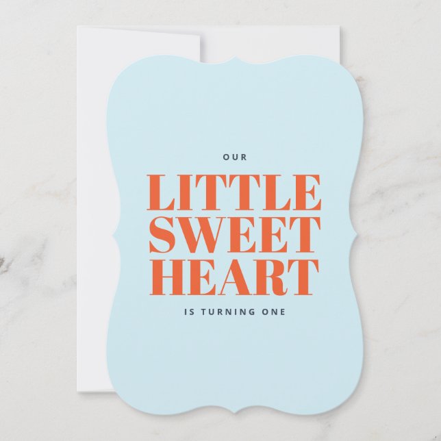 Invitación Nacimiento del niño de San Valentín (Anverso)