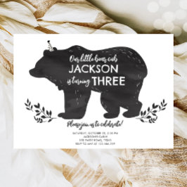 Invitación Nacimiento del niño del bosque de Woodland