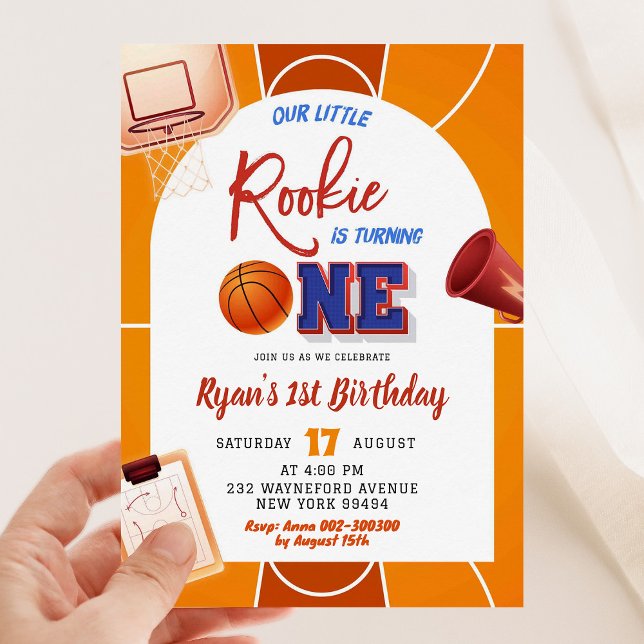 Invitación Nacimiento del niño Rookie Rookie (Subido por el creador)