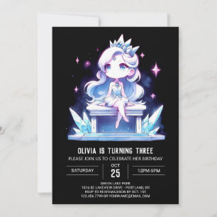 Invitación Nacimiento del Pastel Castle Princess
