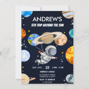 Invitación Nacimiento del personalizado de un buque de cohete