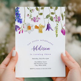 Invitación Nacimiento floral de Little Wildflower Spring