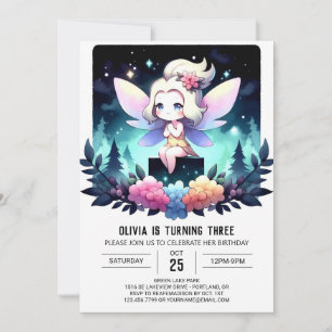 Invitación Nacimiento minimalista de Fairy