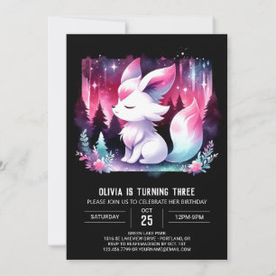 Invitación Nacimiento minimalista de Wolf