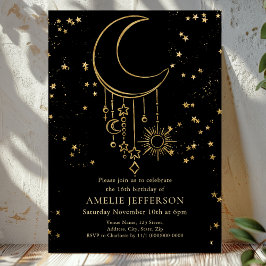 Invitación Nacimiento místico de la estrella celeste negra de