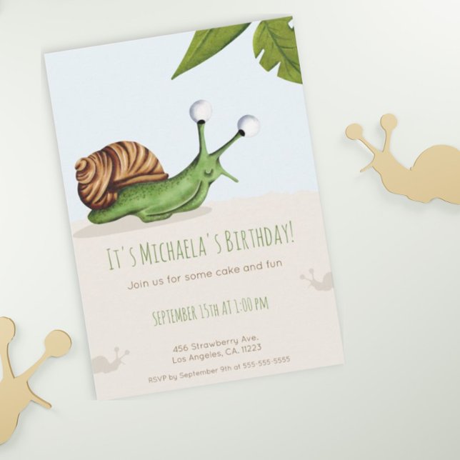 Invitación Nacimiento natural de los niños de Spring Back Yar (Subido por el creador)