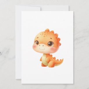 Invitación Nacimiento Próximo Cumpleaños de Bebé Dinosaurio S