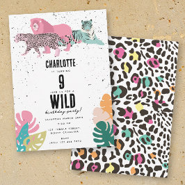 Invitación Nacimiento Salvaje Fiesta de Nacimiento Jungla Ani