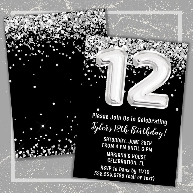 Invitación Nacimientos 12 en blanco y negro (Subido por el creador)