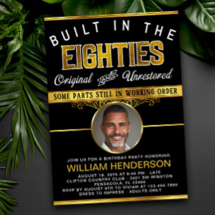 Invitación Nacimientos divertidos para hombres construidos en