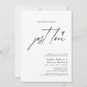 Invitación Nada Blanco Y Negro Tan Solo Ama Al Boda